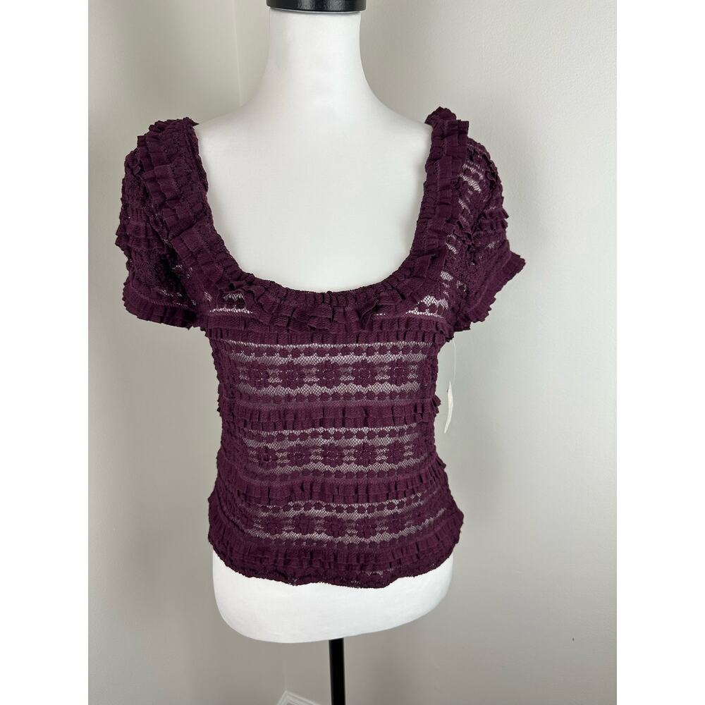 NWT Free People Talk About It Cami Plum- LRG